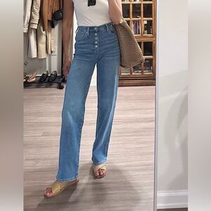 Madewell Perfect Vintage Jeans Wide Leg Button Fly